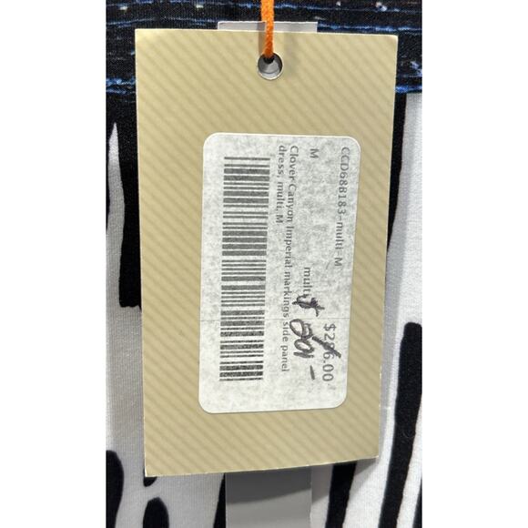 CLOVER CANYON Imperial Markings Side Panel Dress Size M NWT *C1 - Picture 3 of 6